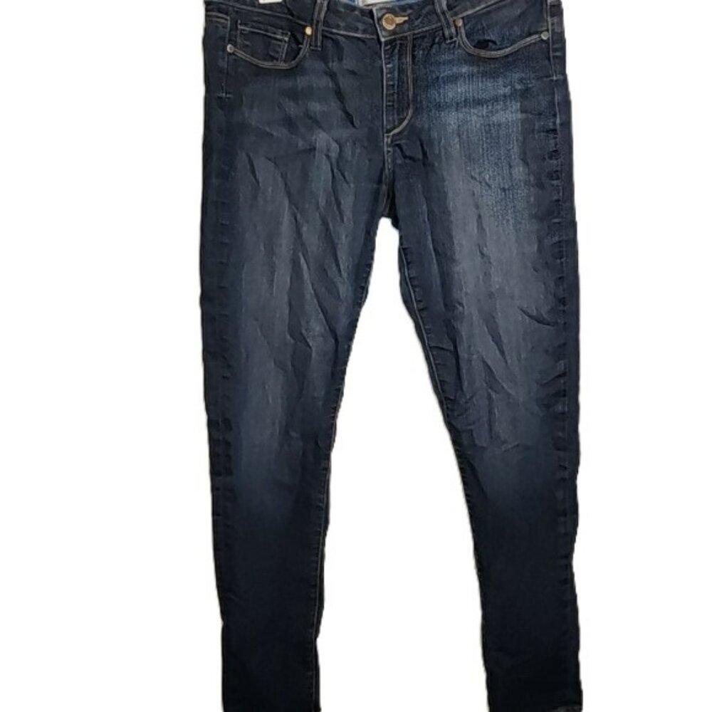 PAIGE Women's Skyline Skinny Dark Blue Carson Wash Jeans Size 31
